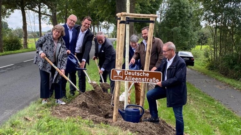 Baumpflanzung deutsche Alleenstraße Baumpflanzung deutsche Alleenstraße